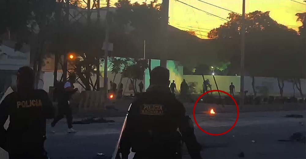 Ica: Policía informa sobre detención de dos sujetos por uso de bombas "molotov" en enfrentamientos