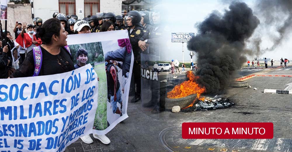 Paro Nacional:  Siguen las manifestaciones y bloqueos hoy 6 de enero al interior del Perú