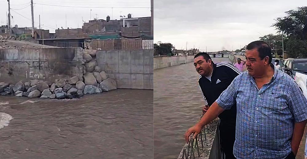 Reportan crecida del río Ica y autoridades acuden por emergencia a puntos de monitoreo