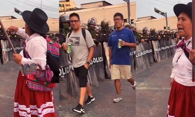 Luis Lazo suplicar perdón: joven pidió a policías "métele bala" contra una mujer manifestante