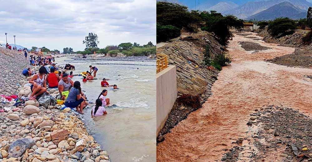 Nasca y sus ríos: en uno veranean y en el otro discurre posible restos de relave minero