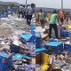 Palpa: Camión de material de fiestas infantiles sufre accidente y pobladores se llevan los productos