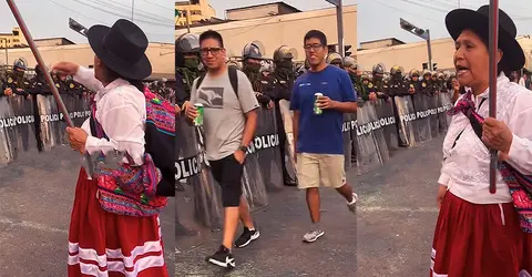 Luis Lazo suplicar perdón: joven pidió a policías "métele bala" contra una mujer manifestante