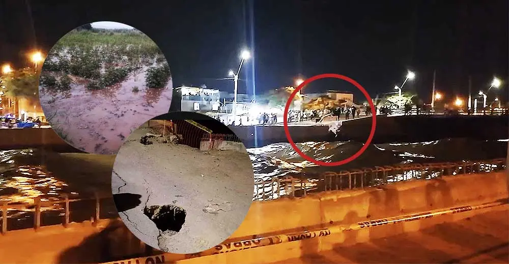 Río Ica se debilita en zona urbana y además un desborde afecta más de 72 hectáreas de cultivos