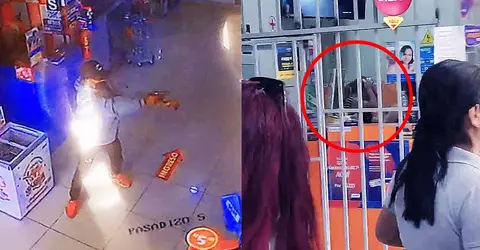 Así fue el preciso momento del asalto al agente BCP en el Gold Center del centro de Ica