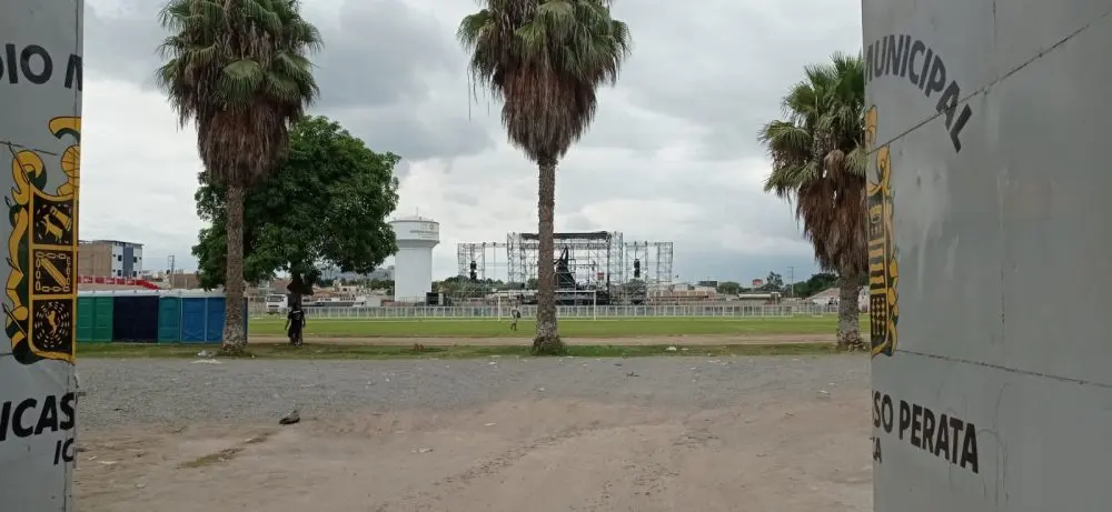 Desmontan el escenario, también se cancela conciertos de Pelo D'ambrosio y Antología por la Vendimia de Ica.