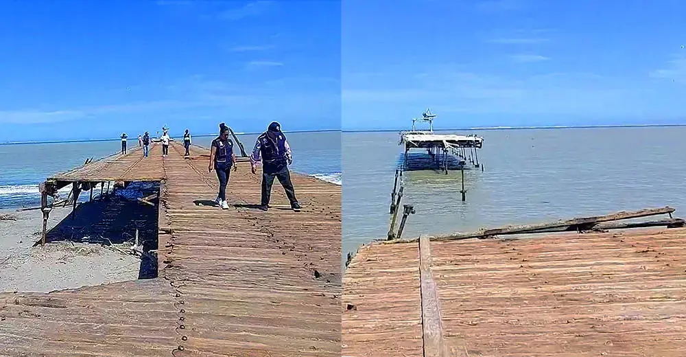 Fuerte oleajes anómalos destruyen el histórico Puerto fiscal de Pisco