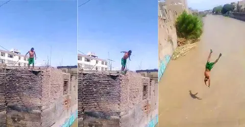 Hombre se lanza en un clavado al río Ica pese al intenso y se lo lleva el caudal