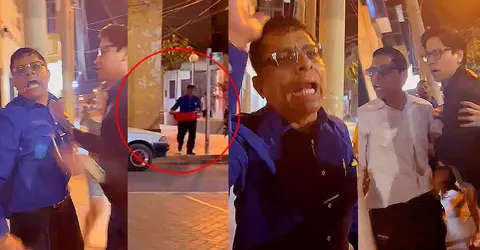 Ica: abogado ataca con agua y lejía e insulta a jóvenes danzantes en la Plazuela Bolognesi