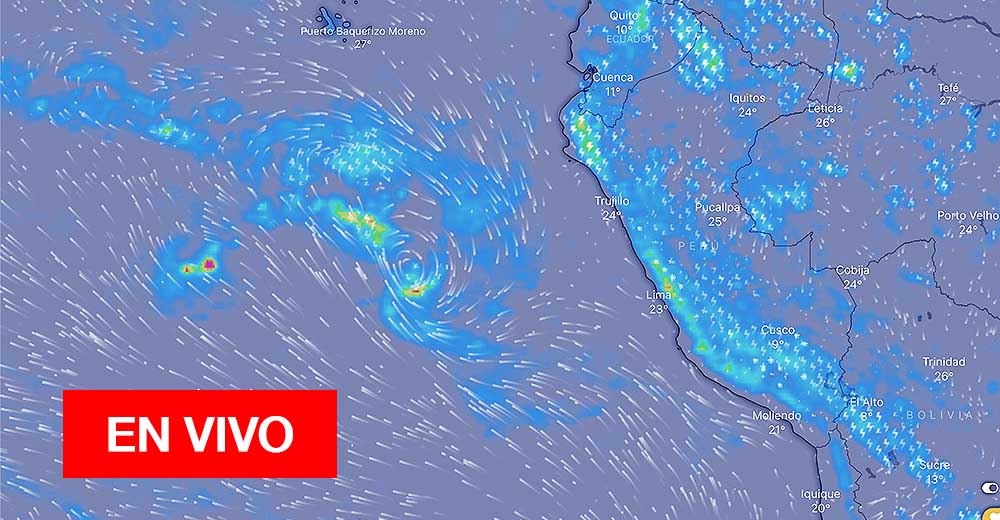 Así Va Avanzando El Ciclón Yaku En El Perú Mira Su Trayecto En Vivo 4147