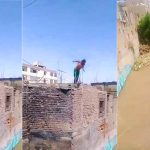 Hombre se lanza en un clavado al río Ica pese al intenso y se lo lleva el caudal