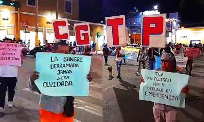 Ica: CGTP sigue en protesta exigiendo la salida de Dina Boluarte y el cierre del Congreso