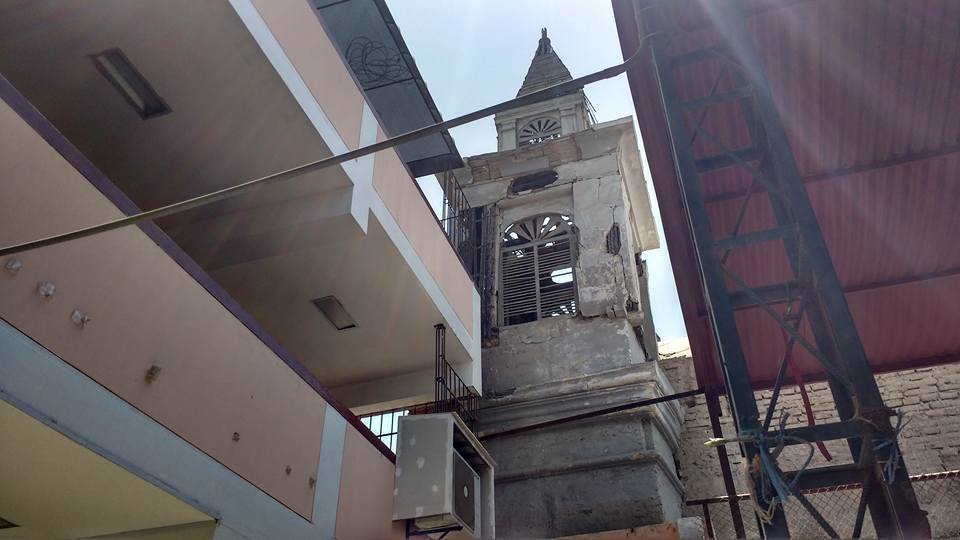 Ica: Colegio Juan XXIII sería trasladado a otro lugar ante peligro de derrumbe de la capilla San José.