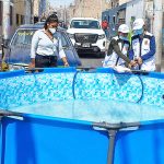 Ica: Intervienen y retiran piscinas portátiles de las calles Urubamba, Paita y Mollendo