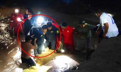 Palpa: Valientes policías y bomberos rescataron a una ancianita que había aislada por los huaicos