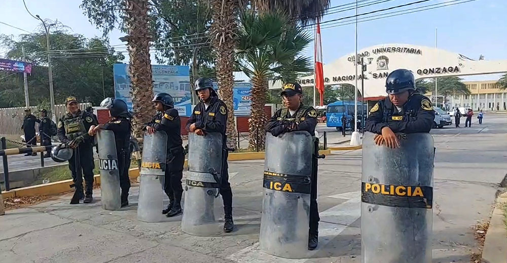 Policía libera la Universidad San Luis Gonzaga de Ica que se mantuvo tomada durante tres meses