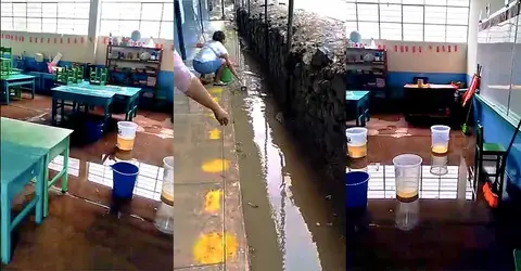 Inundación dañó infraestructura de colegio inicial en Palpa
