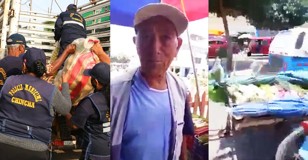 Serenazgo de Chincha insultan a comerciante de 80 años y le decomisan sus productos