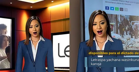 Universidad San Marcos presenta a la primera conductora de noticias en quechua generada por IA