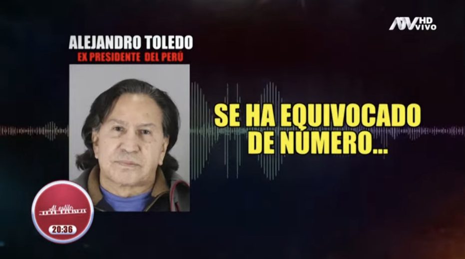 Alejandro Toledo lo hizo otra vez: imitó voz y se hizo pasar por otra persona para evitar ser entrevistado