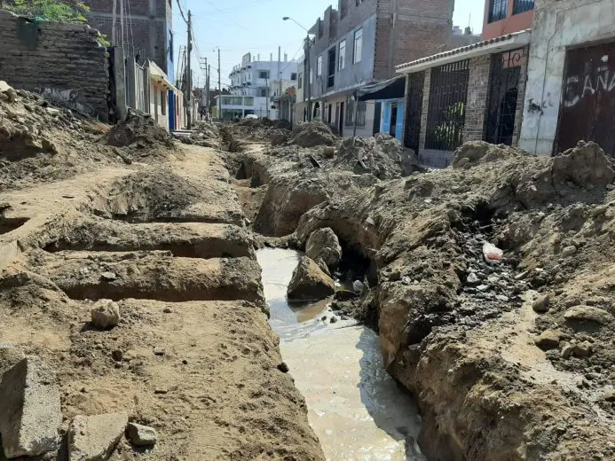Chincha: Dejan obra inconclusa de la Municipalidad ubicada cerca al Hospital San José - Ica