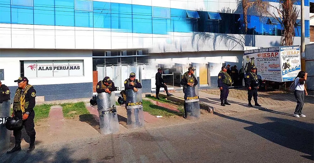 Ica: Fiscalía y policía intervino el Instituto Tecnológico Alas Peruanas por caso Joaquín Ramirez