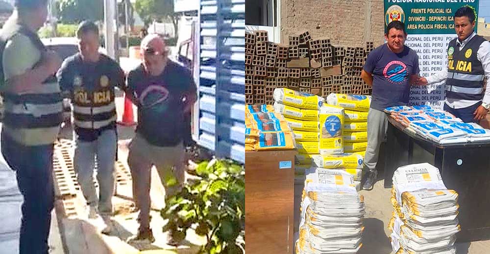 Alerta en Ica: Sujeto distribuía a ferreterías productos falsos de cerámicas y pegamentos