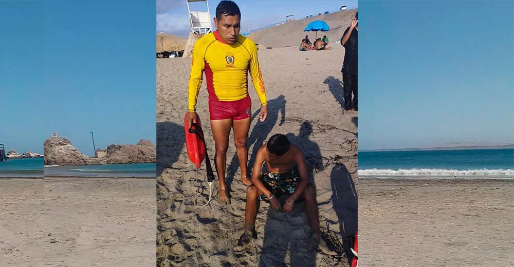 Nasca: Rescatan a bañista menor de edad en la playa "Los Leones" de Marcona