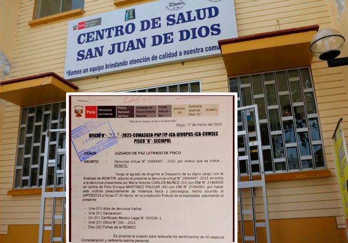 Pisco: Denuncian presunto caso de violencia a una enfermera en un centro de salud