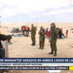 Policía peruana se encuentran cara a cara con carabineros chilenos por nuevo de grupo de migrantes