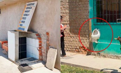 Ica: Vecinos en La Tinguiña colocaron urinarios hacia la calle para sus clientes que toman cerveza