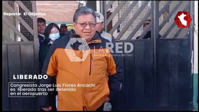 Puno: Congresista Jorge Luis Flores Ancachi quedó en libertad - Perú