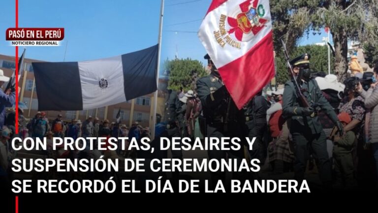Pasó en el Perú | Día de la Bandera es motivo de nuevas protestas contra el gobierno de Dina Boluarte - Perú