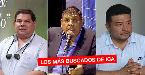 Estos son los tres más buscados por la justicia en Ica