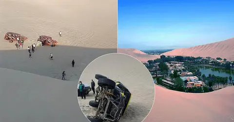 Ica: Accidente con un tubular en la Huacachina dejó tres turistas heridos