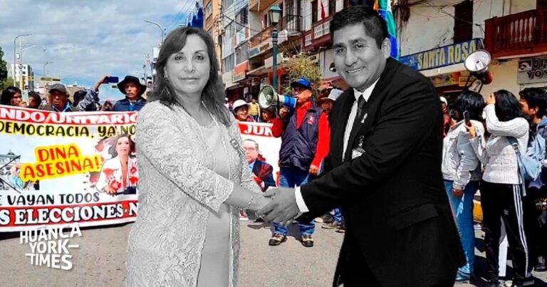 En Huancayo llaman «traidor» al gobernador Zósimo Cárdenas por defender a Dina Boluarte - Perú