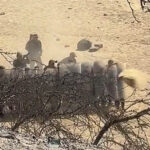 Ica: captan a policías entrenando con arena, para las protestas previo a la Toma de Lima