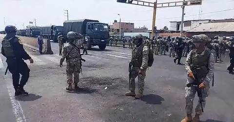 Toma de Lima: Centenar de efectivos DINOES cuidarán la Panamericana Sur en Ica para evitar bloqueos