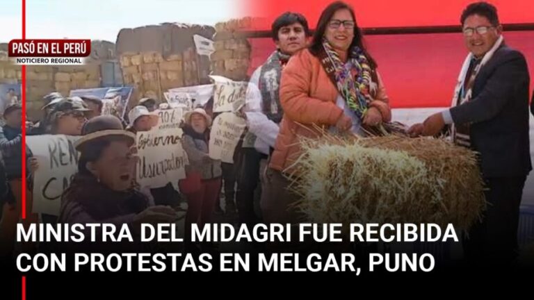 Pasó en el Perú | Ministra de Agricultura es recibida con protestas en Puno - Perú