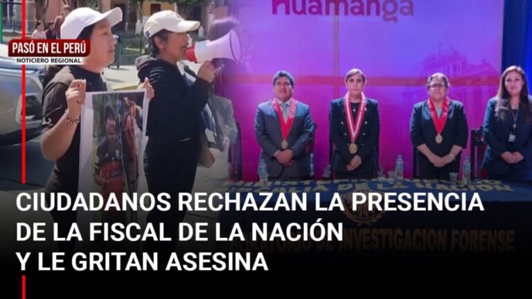 Pasó en el Perú | Ayacucho: Rechazan presencia de Patricia Benavides y le gritan «fiscal bamba» - Perú