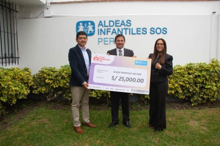 Caja Ica entregó segundo donativo de S/ 25,000 a Aldeas Infantiles SOS Perú - Ica