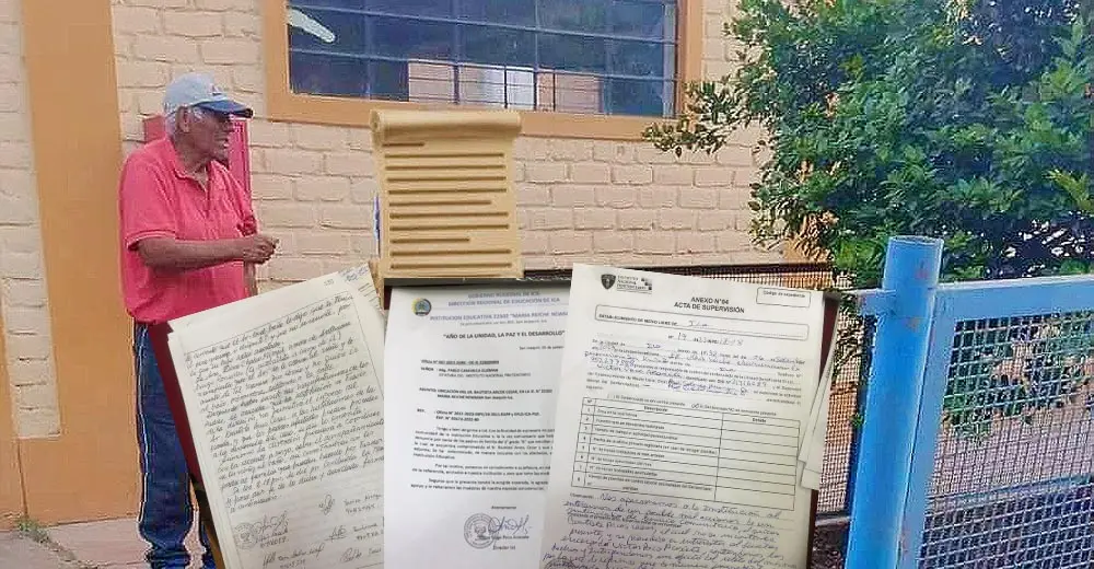 Acusan a anciano por tocamientos indebidos a cuatro menores en un colegio de Ica