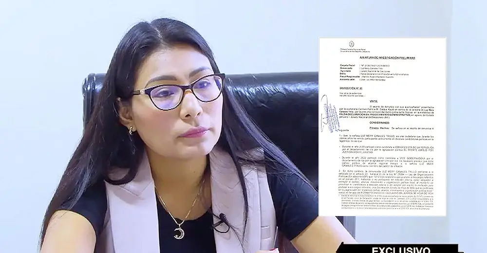 Ica: Fiscalía apertura investigación contra la vicegobernadora regional Luz Canales Trillo