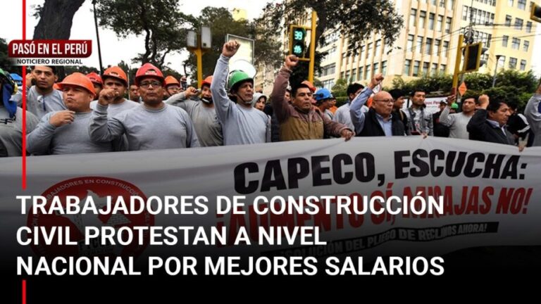 Pasó en el Perú | Puno: Trabajadores de construcción civil protestan contra CAPECO por incumplir negociación colectiva - Perú