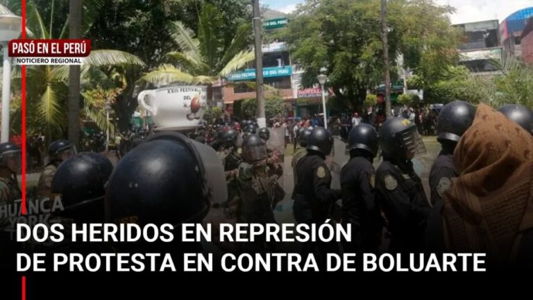 Pasó en el Perú | Junín: Dos heridos en represión de protesta contra Dina Boluarte - Perú