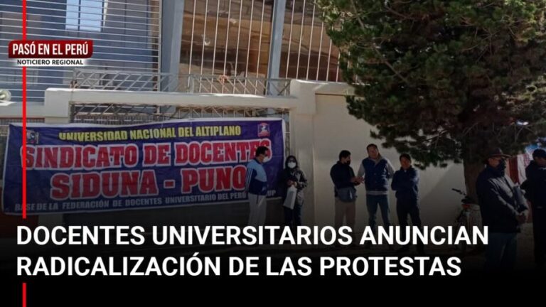 Pasó en el Perú | Puno: Docentes universitarios radicalizarán protestas por homologación de sueldos - Perú