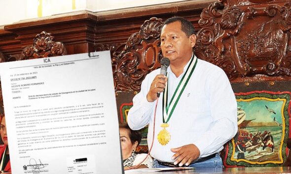 Alcalde de Ica pide al gobierno la declaratoria de Emergencia ante ola de crímenes de extranjeros