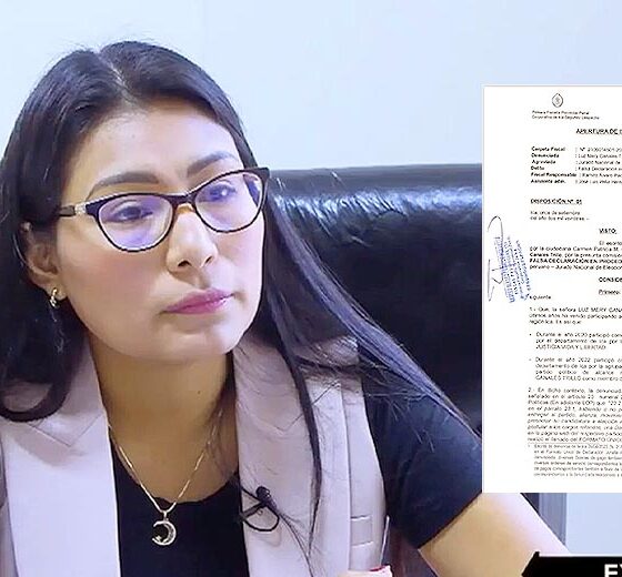 Ica: Fiscalía apertura investigación contra la vicegobernadora regional Luz Canales Trillo