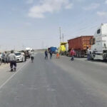 Pisco: Transportistas protestan en la Panamericana Sur contra Aceros Arequipa