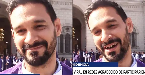 Habló el padre que se hizo viral por ser guapo y le preguntan ¿Los sacerdotes tienen tentaciones?